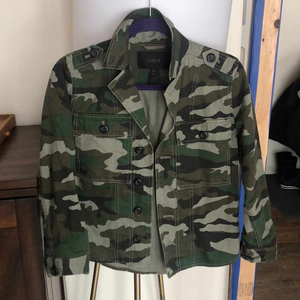 JCREW Camo Jacket